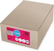 Tudor Envelope DL 110x220 White Press Seal Secretive Wallet Envelopes Box500, (140074)