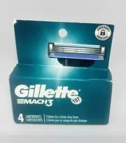 Gillette Mach3 Razor Refills for Men, 4 Razor Blade Refills