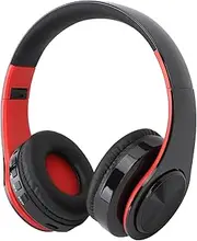 Headphones Over Ear, Wireless BT Headset Foldable Portable Multifunctional Buttons Headphone Built in Microphone, Soft Earpad Earphone for Music Phone Calls Travel