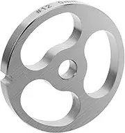 HOMSFOU Sausage Stuffer Grinding Plate Heavy Duty Stainless Steel Meat Grinder Plates for Results Easy Installation Food Grinder Attachment for Home Kitchen Use