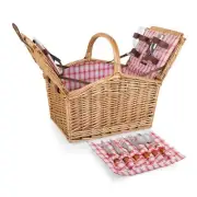 PICNIC TIME Piccadilly Picnic Basket, Romantic Picnic Basket for 2 - Includes...