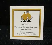 4.25" Square Ceramic Tile Trivet Coaster Apheresis Donation Blood Center of NJ