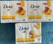 Lot Of 3 (3 Packs) Dove Glowing Gentle Bar Soap Mango/Almond Butter - 9 Bars