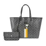 GOYARD SNOOPY 聯名款條紋塗料帆布LOGO子母購物包(小)｜JS MAXX官方旗艦館