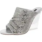 Steve Madden Womens Adrienne Open Toe Slip On Wedge Sandals Shoes BHFO 6581