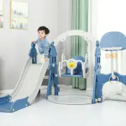 7-In-1 Kids Slide And Swing Set Toddler Outdoor Indoor Toys Toy Basketball Au