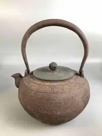在飛比找Yahoo!奇摩拍賣優惠-日本回流龍文堂銅蓋鐵壺