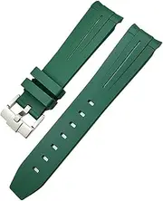 [HKIDKK] 20mm Silicone Rubber Watchband For Omega Rolex Submariner GMT Seamaster Speedmaster Moon Watch Colorful Waterproof Strap