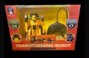Transforming Robot to Radio Controlled Race Car w/ Wireless Controller - Yellow