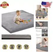 1.3" Thick Foam Play Mat with Washable Cover - Perfect for Infants & Toddlers