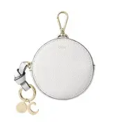 Auth Chloe Charm Alphabet CHC23SP767 F57 106 Gold Leather Keychain