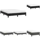 Bed Frame Double Queen King Single Slatted Bed Base Dark Grey Velvet vidaXL