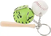 GOOHOCHY Creative Baseball Keychain Accessories Stylish Sports Keyring for Backpacks Bags Elegant Color Combination present for Softball Enthusiasts Women key