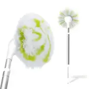 Tub Tile Scrubber Brush with 28" Extendable Pole, 1 Pc Non-Scratch Soft Tub B...