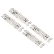 4Pcs Door Barrel Bolt Latch 5 Inch, Stainless Steel Latch Sliding Lock
