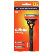 Gillette PK2 Razor Blades Fusion 5 Plus Handle Long Lasting Smooth Shave