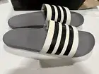 Adidas Adilette Comfort Cloud White/Black/Grey Men Casual Sandal Slippper GZ5895