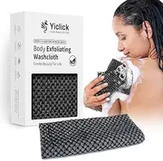 Yiclick Exfoliating Washcloth Towel, Back Scrubber for Shower Bath, Body Scrubber Exfoliator for Men Women, Loofah Luffa Sponge Net Rag Back Washer, Korean & Japanse & African Net Sponge Rag (1)
