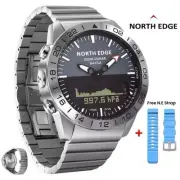 North Edge GAVIA 200M Outdoor Diving/Pilot Watch. Altimeter, Compass, Stainless