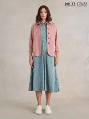 White Stuff Green Rua Jersey Shirt Dress (E75389) | $150