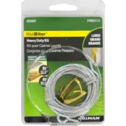 Hillman 122397 WallBiter Brass-Plated Heavy Duty Picture Hook Kit 60 lbs.