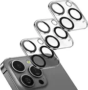 Camera Lens Protector for iPhone 15 Pro and 15 Pro Max, 9H Tempered Glass, Anti-Scratch Lens Film Protection of HD Clear Does Not Affect Night Shots, Case Friendly, 3Pack