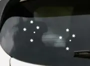 2x SOUTHERN CROSS Sticker Aussie Stars 100mm Car Window Quality Decal Australian