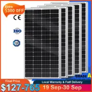 400W Solar Panel 12V 300W Mono Portable Home Caravan Camping Charging Battery