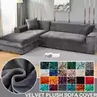 Velvet Sofa Cover for Living Room Thick Elastic Couch Cover Slipcovers Decor