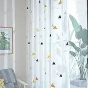 Nordic Style Tulle Curtains for Children's Bedroom The Livingroom Kids Window Treatments Sheer Voile for Kitchen Drapes Panels