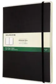 Moleskine Paper Tablet Hard Cover Smart Notebook Plain/Blank XL 7.5 x 9.75" BLK