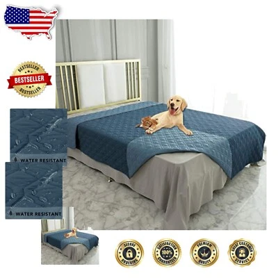 Waterproof Reversible Dog Bed Cover - Stylish Pet Blanket for Sofa & Couch