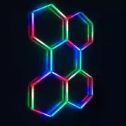 Hexagon RGB Lights LED Hexagon Lights RGB with 358 Modes for Garage Bar Decor