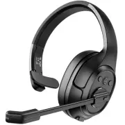 Noise Cancelling Trucker Bluetooth Headset with Microphone Wireless AI-Powere...