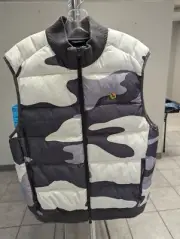 NWT MEN'S GREYSON CAMOSCAPE CODY FULL ZIP VEST, SIZE: M, COLOR: MATTERHORN (M6)