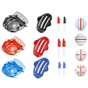 Sports Alignment Golf Ball Marker 3 Line Tool Drawing Liner Set Stencil Au Stock
