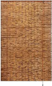 Roller Sun Shades, Bamboo Blinds, Roman Window Shades; Vertical Blinds 50cm -140cm Wide,Hand-Woven Filter Curtains,Privacy Louver for Window/Door/Patio Balcony,Customizable(W50xH100cm/20x39in)