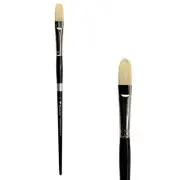Trekell Hog Bristle Long Handle Artist Brush - Size #8 Filbert