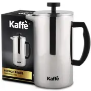 Kaffe Stainless Steel French Press Coffee Maker (27oz / 0.8L) - Double-Wall I...
