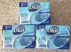 3 2-Pack Dial SPRING WATER Antibacterial Soap FULL 3.2 oz ea Total 6 Bars