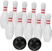 HONMEET Toddler Bowling Set 30cm Bowling Balls Pins Sturdy Safe for Boys and Girls Enhance Motor Skills Logical Thinking