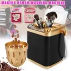Electric Mini Washing Machine Toy Makeup Brush Beauty Sponge Cleaner Blender NEW
