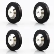 4PCS 39x13mm Stainless Graphite Speaker AMP Isolation Spike Feet Mat Floor Base