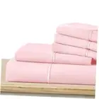 6 Pcs Blush Pink King Bed Sheets, King Size Sheet Set Deep Pocket Fit for 16