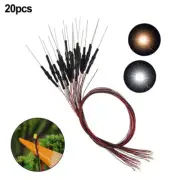 20pcs Prewired LED 0402 Warm White Light Emitting Diode 12V Wired Leads