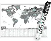Scratch Map Of The F*#?ing World - Luckies - 82.5cm x 59.4cm Brand New & Sealed