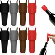 8Pcs Reusable Sparkling Wine Bottle Stoppers, Silicone Seal Stoppers...