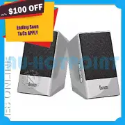 DIVOOM IRIS05 USB Powered PC Speakers WHITE for Notebook/Laptop 12W PMPO