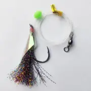 6x Flash Snapper Fishing Rigs Octopus Beak Hook 5/0 6/0 with 60lb leader