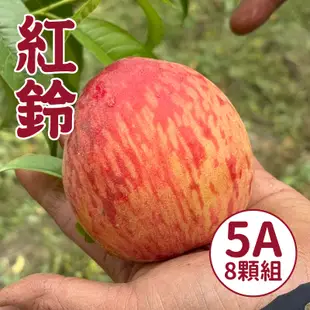 【WU凍桃蔬果園】紅鈴水蜜桃5A(8顆)